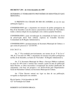 (040 - DECRETO 7.291 - CAL\307ADAS AV 28 DE SETEMBRO)