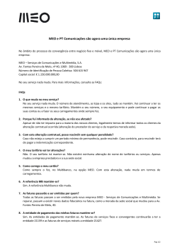 MEO e PT Comunicações são agora uma única empresa